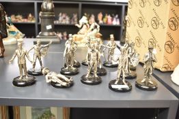 A group of thirteen Royal Hampshire celebrity miniatures including Elvis Presley, Marilyn Monroe and