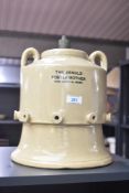 A vintage Arnold Foster Mother stoneware animal/piglet feeder, used to feed young orphaned or