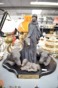 A Soul Journeys limited edition resin group 'The Gift' on large base, limited edition number 847/