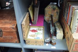 A 20th century Chinese Anhui Shexian Oldhukaiwen writing set including inkstone, seals and