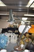 A vintage angel-pose lamp, measuring 65cm when extended, losses to paint work on base.