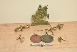 A pair of second world war identity discs for the name 'Catterallis', sold alongside a King