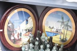 S.Broadbent (British 19th/20th century) a pair of oval Middle Eastern scene watercolours each with