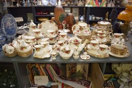 A large Royal Albert Old Country Roses part dinner/tea service, comprising one hundred and thirty