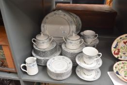 A Noritake 'Blue Hill' pattern part dinner/tea service, comprising fifty five pieces