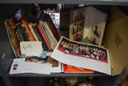 A large collection of scrapbooks, autographs, autograph books, signed photographs, photographs and