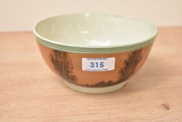 A small 19th century Mocha ware bowl, diameter measures 15cm.