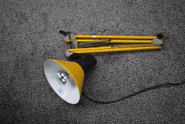 A large vintage angle-pose lamp, lacking base AF.