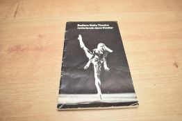 A signed program of Nederlands Dan Theater (NDT) performance of Sadler's Wells Theatre, signed by