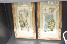 After Peter Motz (Dutch, 1934-2003) colour prints of two eye catching Italian landscape scenes, both