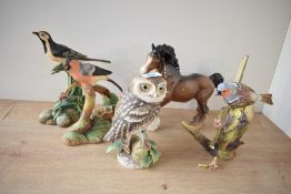 A Beswick Pottery 'Cantering Shire' model number 975 designed by Arthur Gredington in brown gloss