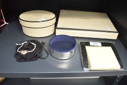 A group of three Links London items comprising bracelet, trinket dish and notepad tray.