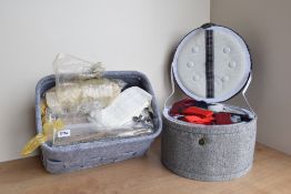 A large quantity of upholstery trimmings, edging, cording, webbing and ribbon, along with ready made
