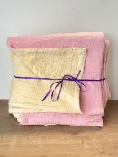 Two 1920-30S Durham quilts, handmade by the then manageress of Osborne Road Working Mens Club in