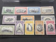FALKLAND ISLANDS 1933 GV CENTENARY OF BRITISH ADMINISTRATION SET OF 12 MINT A fine and elusive set