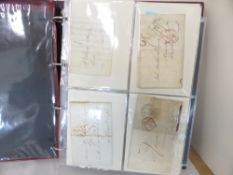 GB - QUEEN VICTORIA POSTAL HISTORY COVER COLLECTION IN ALBUM INC 1d BLACK ON COVER Royal Mail