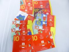 GREAT BRITAIN, GREETINGS BOOKLETS x 12 - ALL COMPLETE £200+ FACE Collection of 12 mostly Greetings