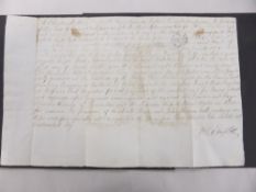 GB POSTAL HISTORY 1827 ENTIRE (SCOTLAND) WITH EMBOSSED STAMP + CACHET Entire from 1827 written and