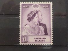 BRITISH COMMONWEALTH GVI 1948 ROYAL SILVER WEDDING OMNIBUS, MINT COMPLETE 16 page stockbook