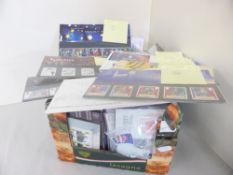 GREAT BRITAIN 1970's-1990's COLLECTION OF MNH SETS & FDC's IN BOX Box packed to the rafters with a