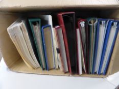 WORLDWIDE COLLECTIONS (12) IN BOX ALL ERAS MINT AND USED Box with 12 world collections to include an