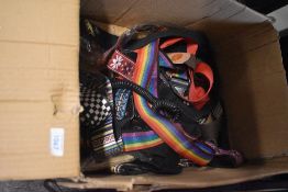 A selection of various guitar straps