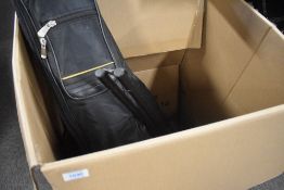 A selection of instrument stands and cases etc