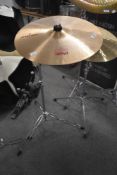 A Paiste 2002 Cymbal, Thin crash inch, with stand