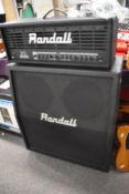 A Randall RH300 G3 amplifier head and RA412X speaker cabinet