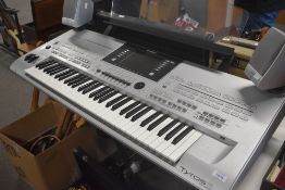 A Yamaha TYROS 3 Digital Workstation Including MS02 Speakers, sold with clamp style folding keyboard