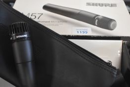 A Shure SM57 instrument mic, in original box