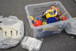 A selection of guitar parts and spares including scratch plates , strings etc