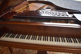 An early 20th Century mahogany cased Bechstein Model B Grand Piano on square tapered legs, approx.