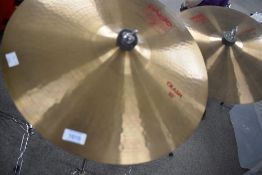 A Paiste 2002 Cymbal, crash 18inch, with stand
