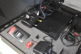 A Trantec wireless microphone system (includes items as seen) in carry case
