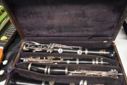 A cased 'pair' of Boosey and Hawkes Emperor clarinets , serial numbers 281490A and 293012