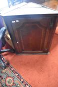 A 19th Century oak corner cupboard, height approx. 34cm