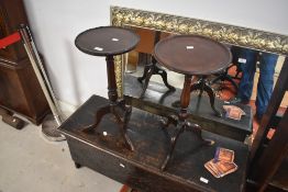 Two early 20th Century tripod occasional tables