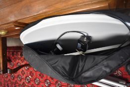 A Satgear portable satellite dish