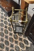 A vintage brass stick stand, height approx. 61cm