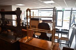 A traditional stripped towel rail in the Victorian style, width approx. 61cm