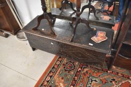 A 19th Century oak kist of nice proportions, width approx. 105cm