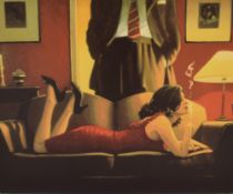 After Jack Vettriano (Scottish 1951 - 2025) limited edition silkscreen 'Parlour of Temptation' a