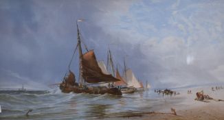 After Edwin Hayes RHA (British 1819/20 - 1904) Lithograph of an English school watercolour depicting