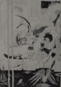 After Aubrey Beardsley (British 1872 - 1898) Special limited edition print 'King Arthur and the