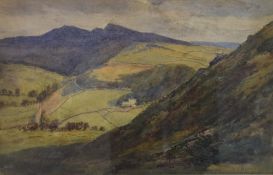 *Local Interest* W.Smallwood Winder (late 19th/early 20th century) watercolour a mountainous Lake