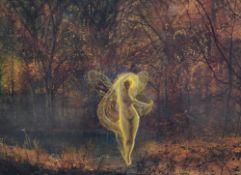 After John Atkinson Grimshaw (British 1836 - 1893) Lithograph 'Dame Autumn has a Mournful Face',