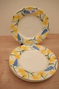 A group of four Emma Bridgewater Little Daffodil pattern plates, printed marks to base, 22cm