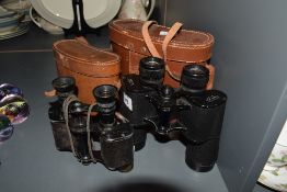 Two 20th-century binoculars, comprising a French Stereo prism binocular and a Wray of London
