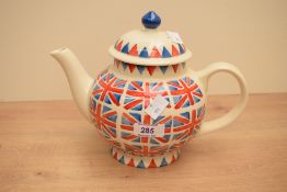 An Emma Bridgewater Union Jack pattern teapot, printed mark to base, 19.5cm